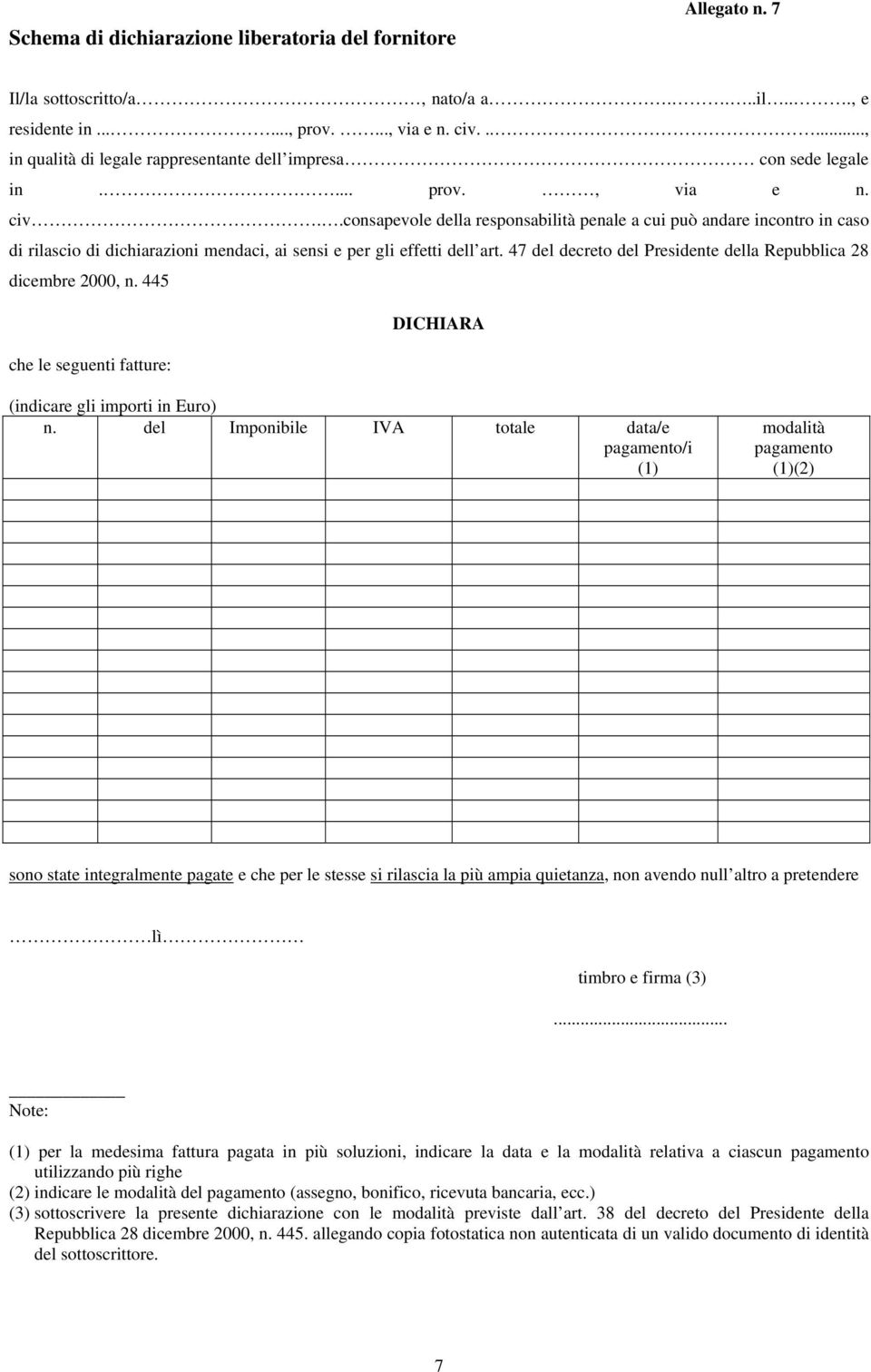 consapevole della responsabilità penale a cui può andare incontro in caso di rilascio di dichiarazioni mendaci, ai sensi e per gli effetti dell art.