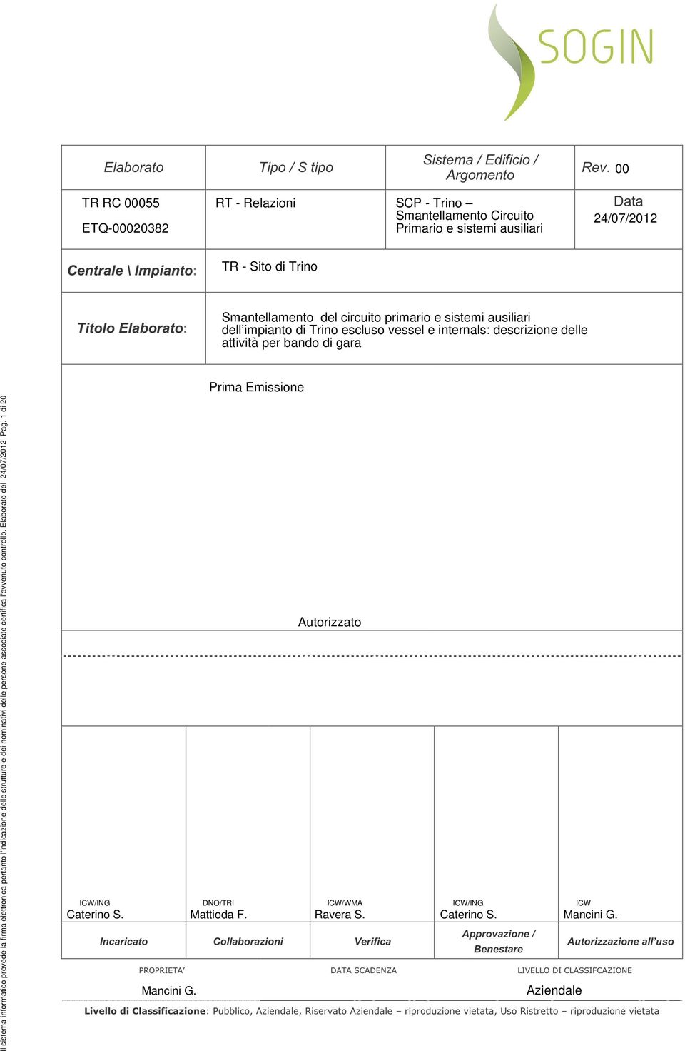 elettronica pertanto l'indicazione delle strutture e dei nominativi delle persone associate certifica l'avvenuto controllo.