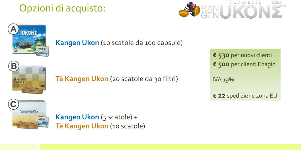 Kangen Ukon (20 scatole da 30 filtri) IVA 19% 22