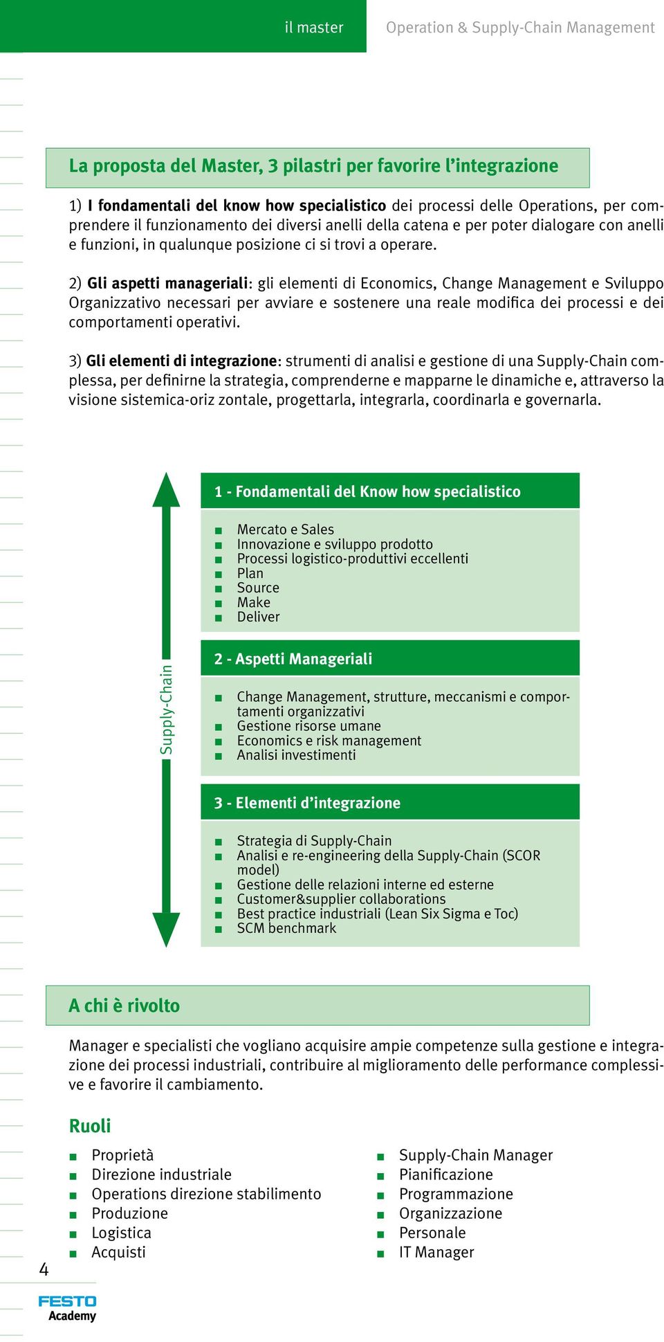 2) Gli aspetti manageriali: gli elementi di Economics, Change Management e Sviluppo Organizzativo necessari per avviare e sostenere una reale modifica dei processi e dei comportamenti operativi.