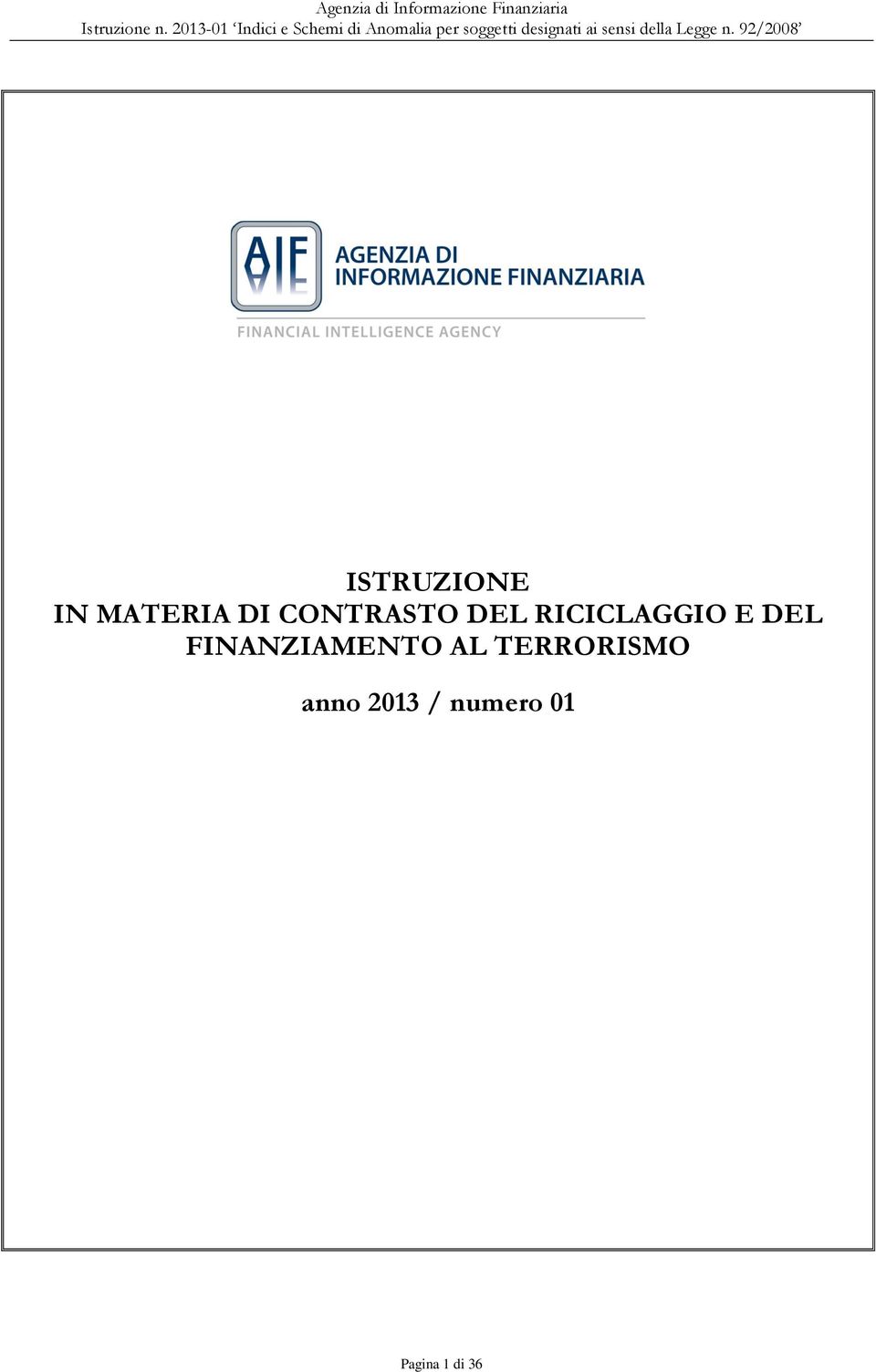 DEL FINANZIAMENTO AL