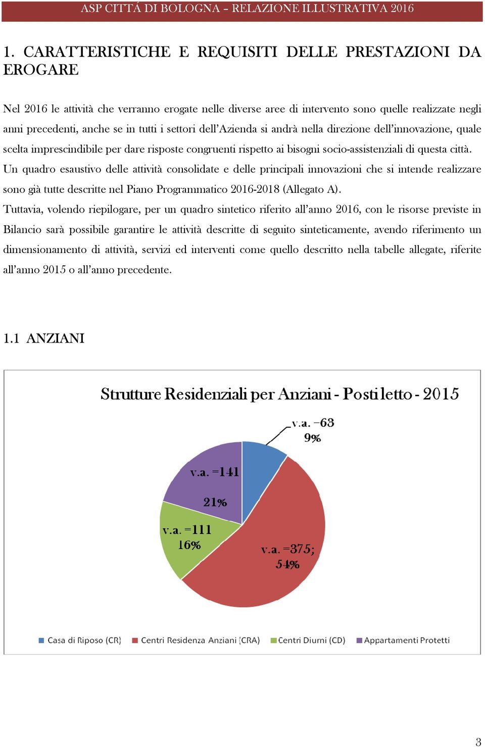 Un quadro esaustivo delle attività consolidate e delle principali innovazioni che si intende realizzare sono già tutte descritte nel Piano Programmatico 2016-2018 (Allegato A).