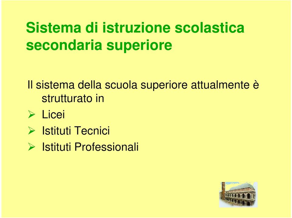 scuola superiore attualmente è