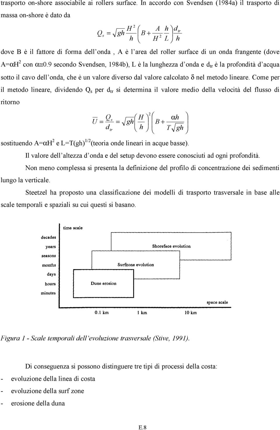 A=α con α.9 secondo Svendsen, 1984b), L è la lunghezza d onda e d t r è la profondità d acqua sotto il cavo dell onda, che è un valore diverso dal valore calcolato δ nel metodo lineare.