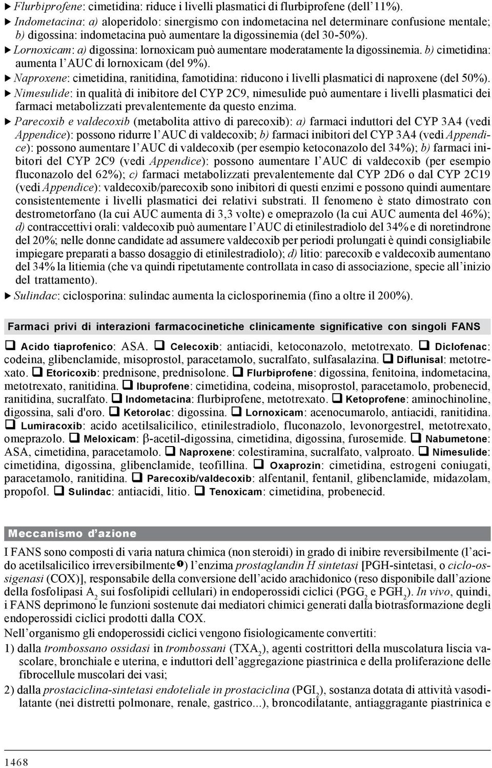 S Lornoxicam: a) digossina: lornoxicam può aumentare moderatamente la digossinemia. b) cimetidina: aumenta l AUC di lornoxicam (del 9%).