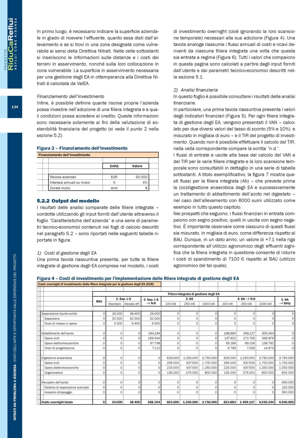 Nelle celle sottostanti si inseriscono le informazioni sulle distanze e i costi dei terreni in asservimento, nonché sulla loro collocazione in zona vulnerabile.