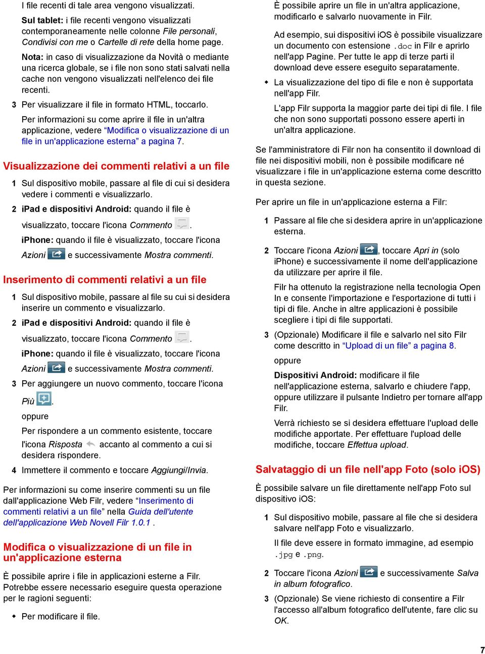 3 Per visualizzare il file in formato HTML, toccarlo.