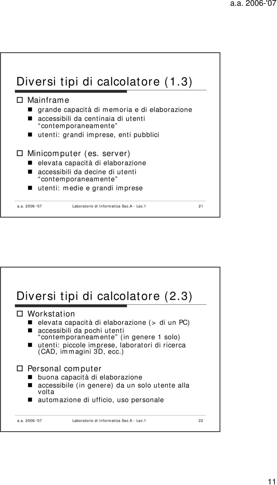 1 21 Diversi tipi di calcolatore (2.