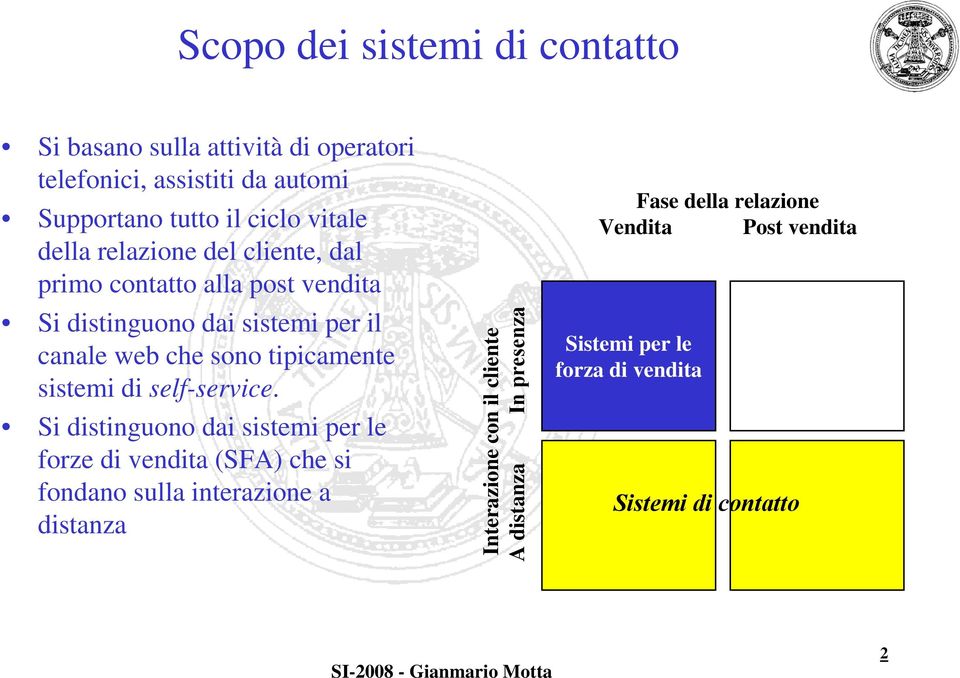 sistemi di self-service.