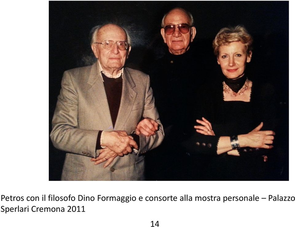 alla mostra personale