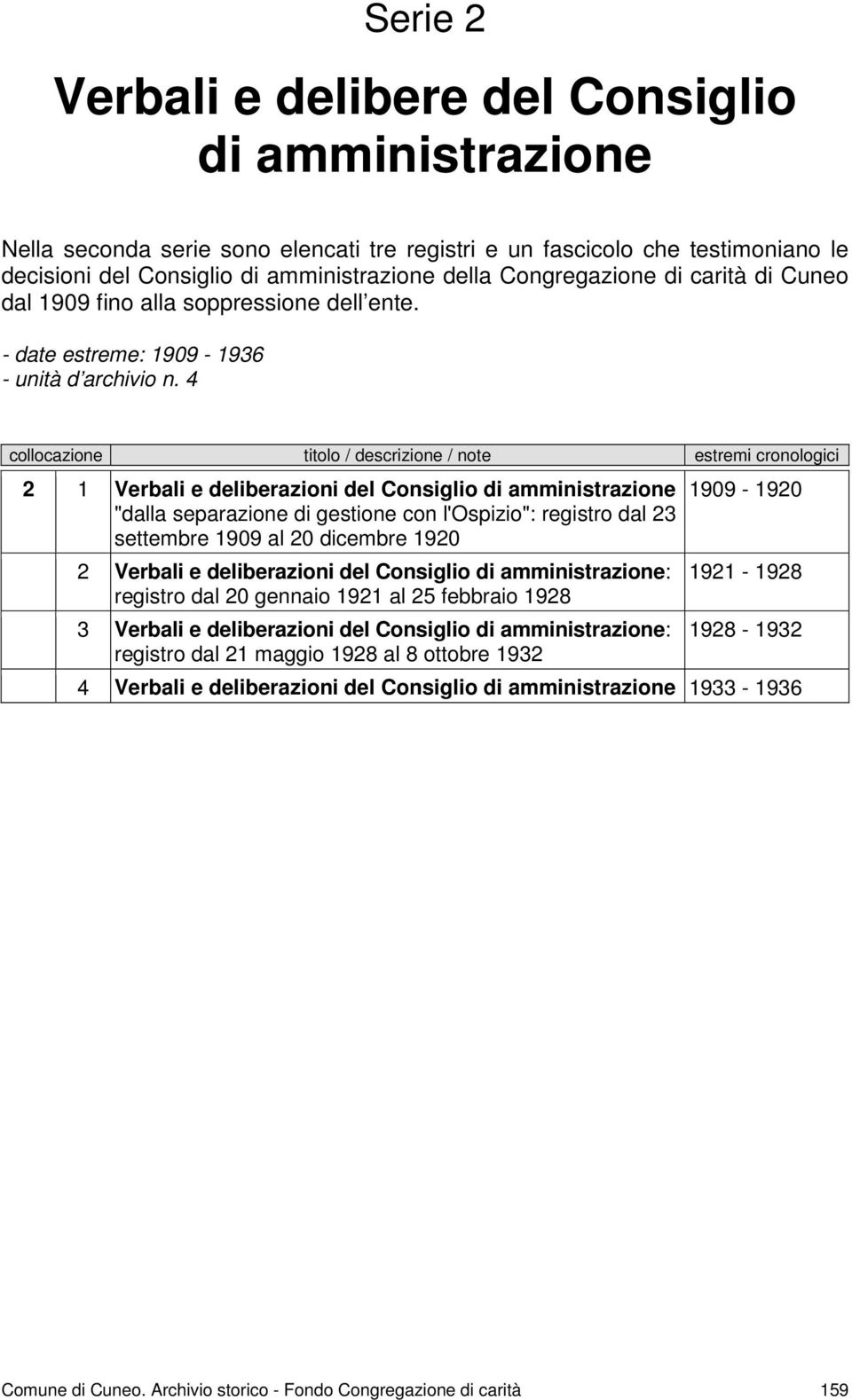 4 2 1 Verbali e deliberazioni del Consiglio di amministrazione "dalla separazione di gestione con l'ospizio": registro dal 23 settembre 1909 al 20 dicembre 1920 2 Verbali e deliberazioni del