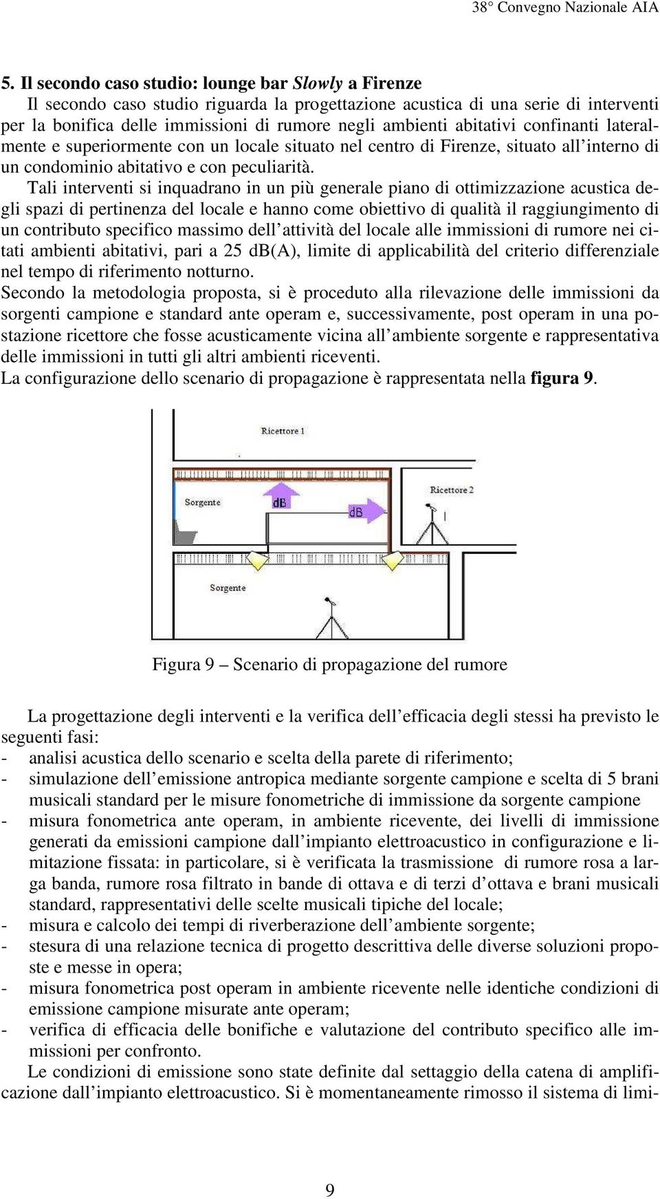 Tali interventi si inquadrano in un più generale piano di ottimizzazione acustica degli spazi di pertinenza del locale e hanno come obiettivo di qualità il raggiungimento di un contributo specifico