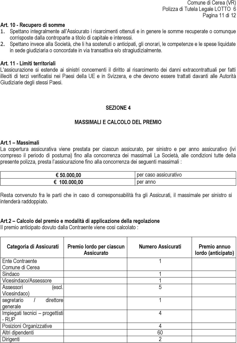 Spettano invece alla Società, che li ha sostenuti o anticipati, gli onorari, le competenze e le spese liquidate in sede giudiziaria o concordate in via transattiva e/o stragiudizialmente. Art.