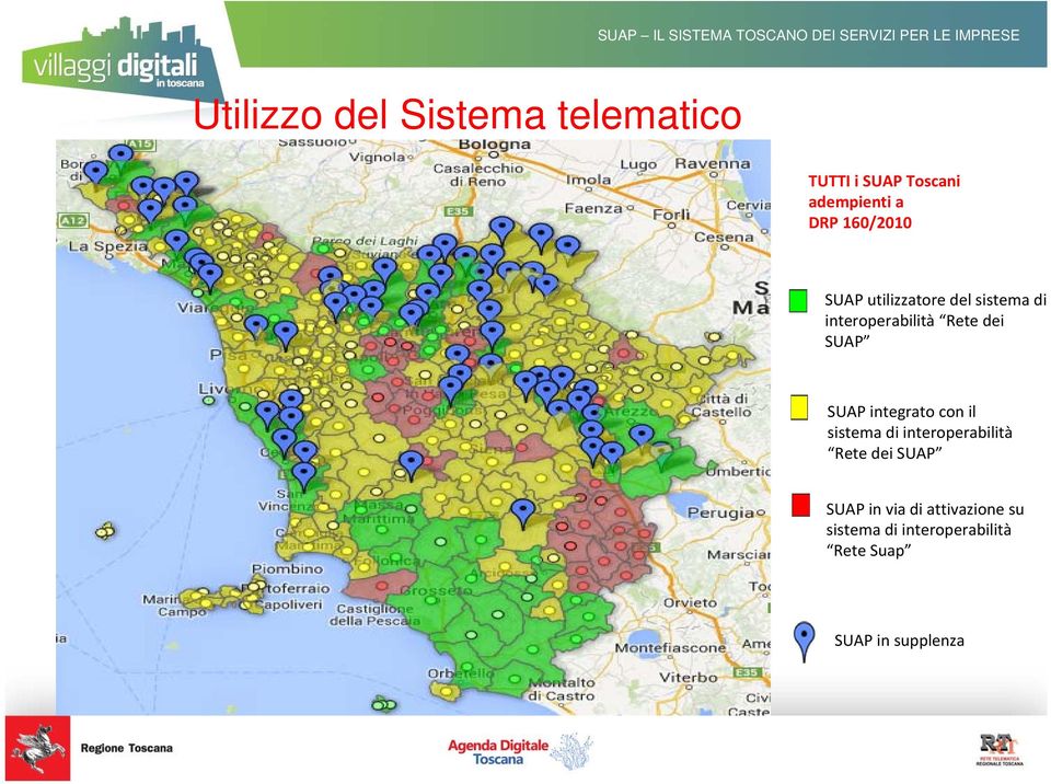 SUAP integrato con il sistema di interoperabilità Rete dei SUAP SUAP in