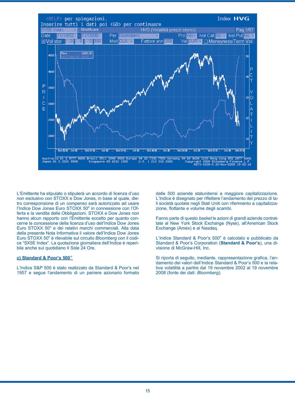 STOXX e Dow Jones non hanno alcun rapporto con l Emittente eccetto per quanto concerne la concessione della licenza d uso dell Indice Dow Jones Euro STOXX 50 e dei relativi marchi commerciali.