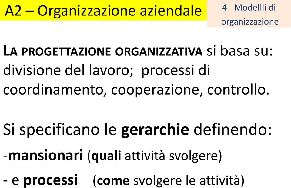 cooperazione, controllo.