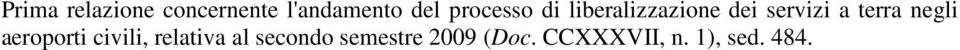 terra negli aeroporti civili, relativa al