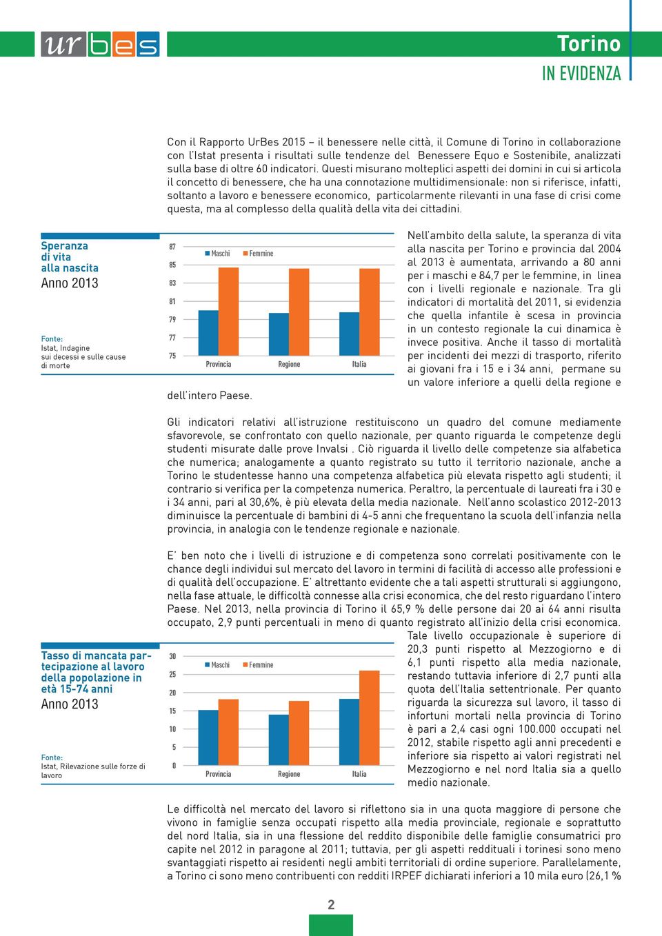 Questi misurano molteplici aspetti dei domini in cui si articola il concetto di benessere, che ha una connotazione multidimensionale: non si riferisce, infatti, soltanto a lavoro e benessere