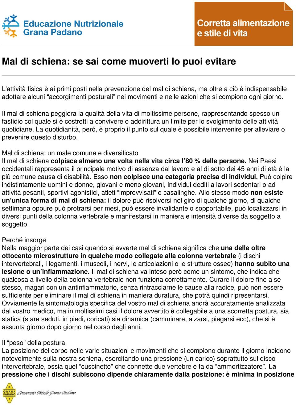 Il mal di schiena peggiora la qualità della vita di moltissime persone, rappresentando spesso un fastidio col quale si è costretti a convivere o addirittura un limite per lo svolgimento delle