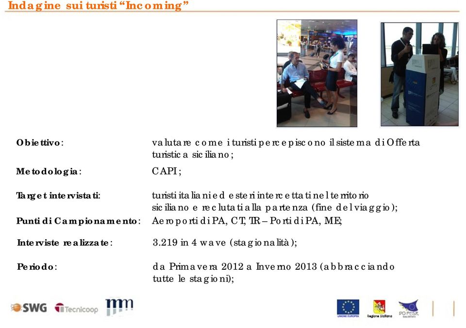 italiani ed esteri intercettati nel territorio siciliano e reclutati alla partenza (fine del viaggio); Aeroporti di