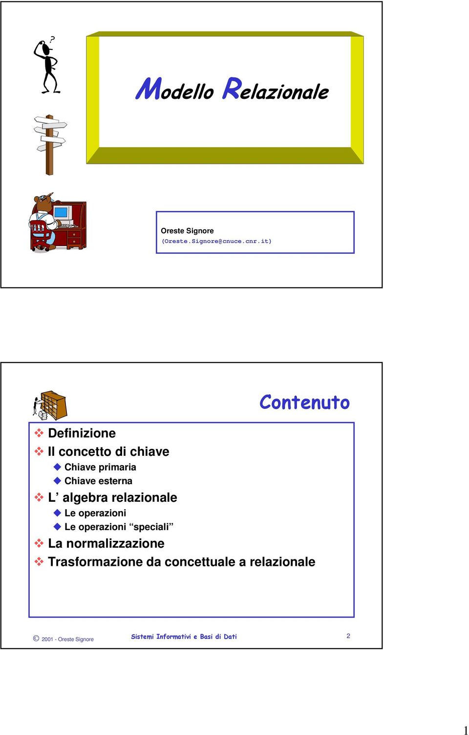 esterna L algebra relazionale Le operazioni Le operazioni