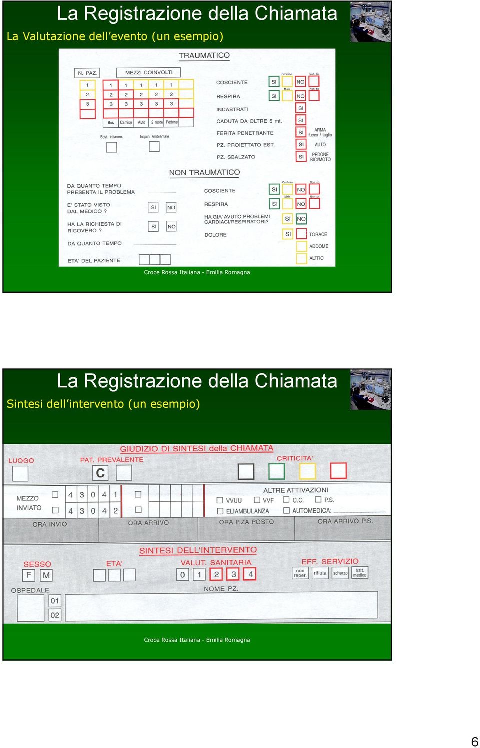 esempio) La Registrazione della