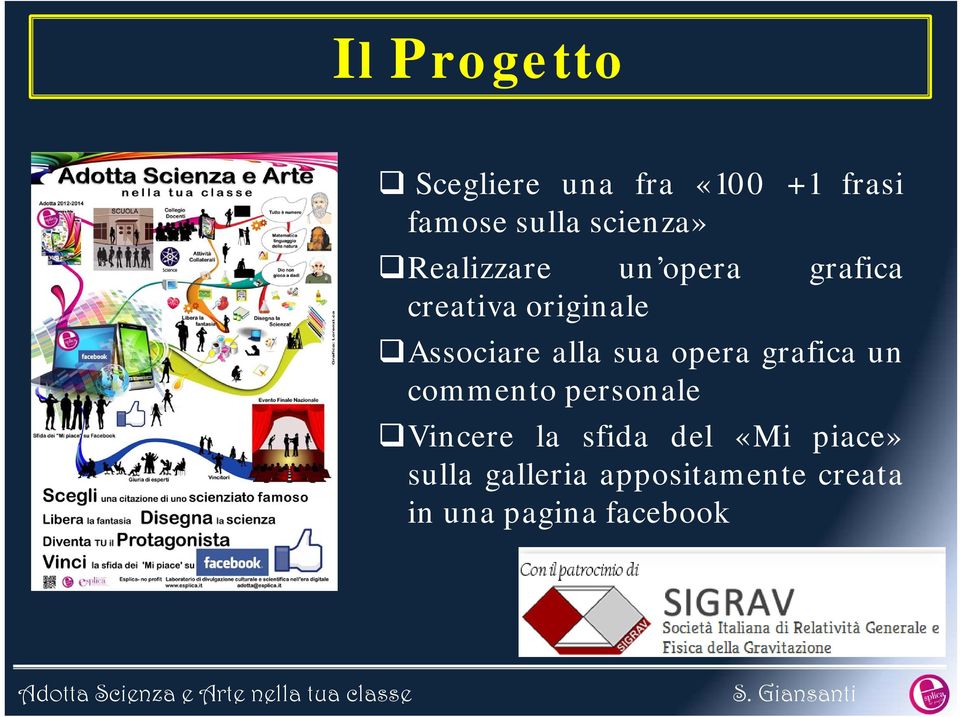 Associare alla sua opera grafica un commento personale Vincere