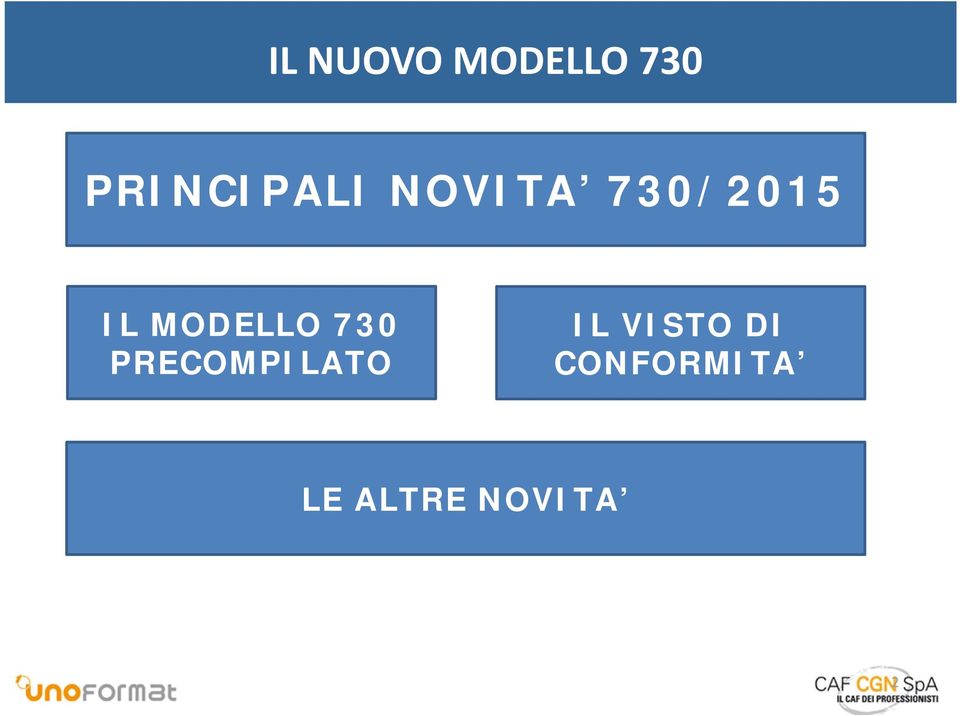 IL MODELLO 730 PRECOMPILATO