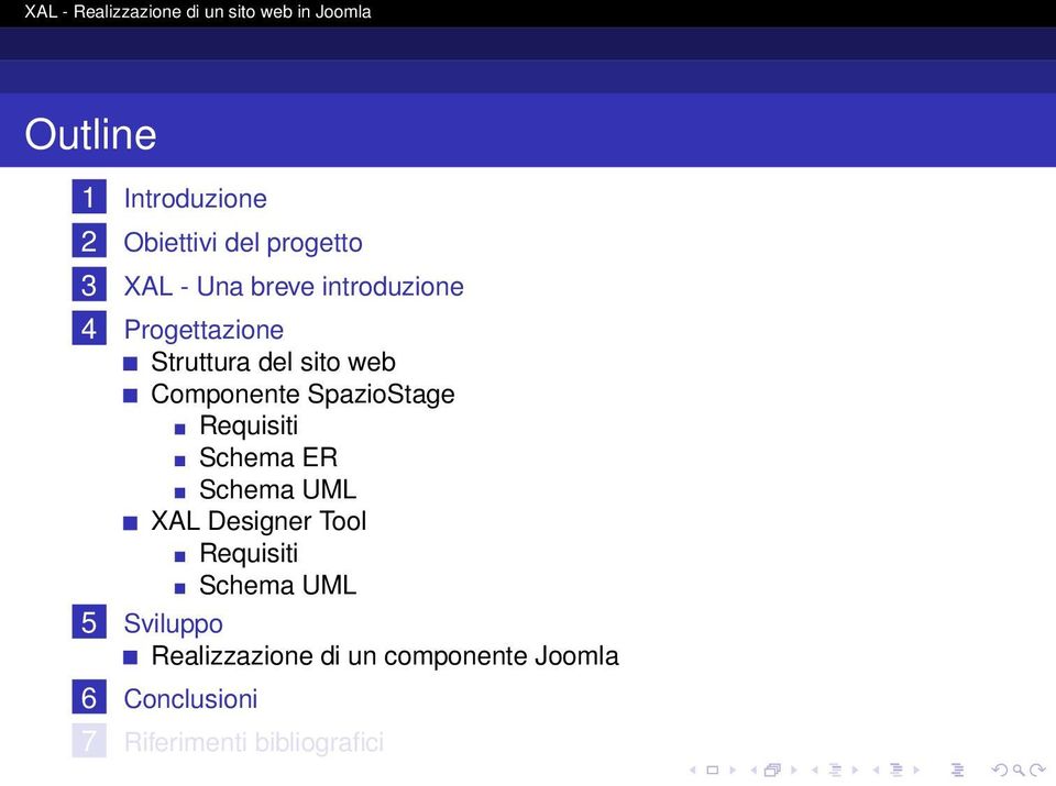 SpazioStage Requisiti Schema ER Schema UML XAL Designer Tool