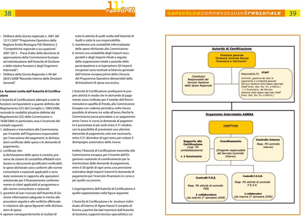 Europea ed individuazione dell Autorità di Gestione e delle relative funzioni e degli Organismi Intermedi ; Delibera della Giunta Regionale n.