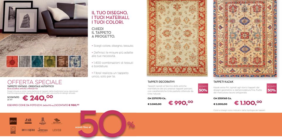 OFFERTA SPECIALE TAPPETO VINTAGE - ORIENTALE AUTENTICO REALIZZABILE ANCHE A PROGETTO Scegli misure e colori nella bellezza di tappeti della tradizione turca, decolorati tramite esposizione naturale