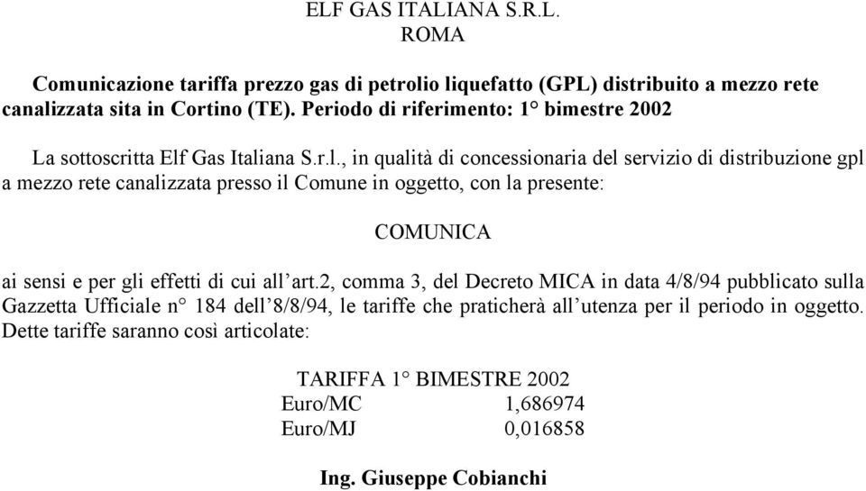 Gas Itali