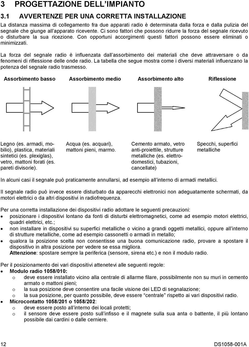 Ci sono fattori che possono ridurre la forza del segnale ricevuto o disturbare la sua ricezione. Con opportuni accorgimenti questi fattori possono essere eliminati o minimizzati.