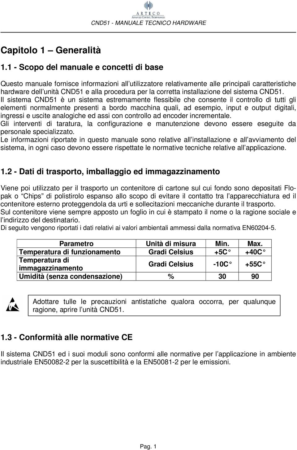 installazione del sistema CND51.