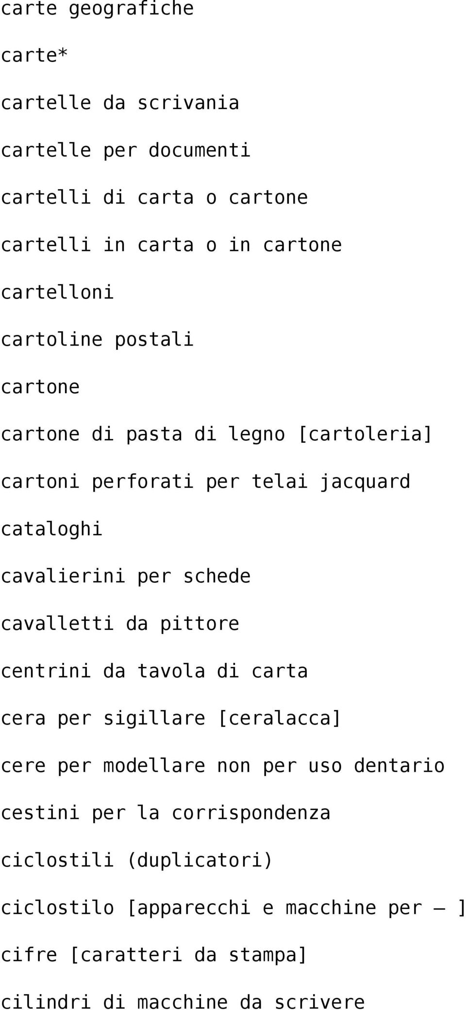 per schede cavalletti da pittore centrini da tavola di carta cera per sigillare [ceralacca] cere per modellare non per uso dentario