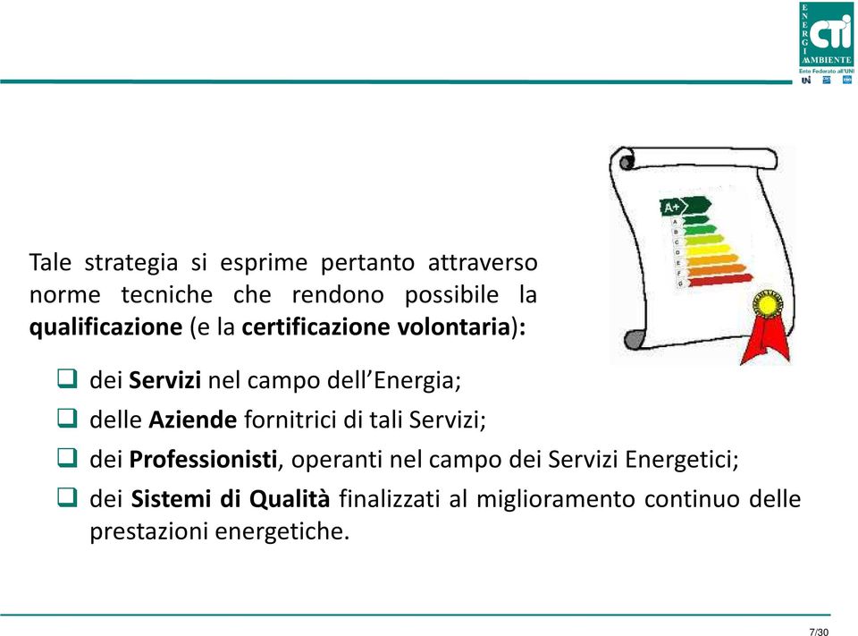 Aziende fornitrici di tali Servizi; dei Professionisti, operanti nel campo dei Servizi