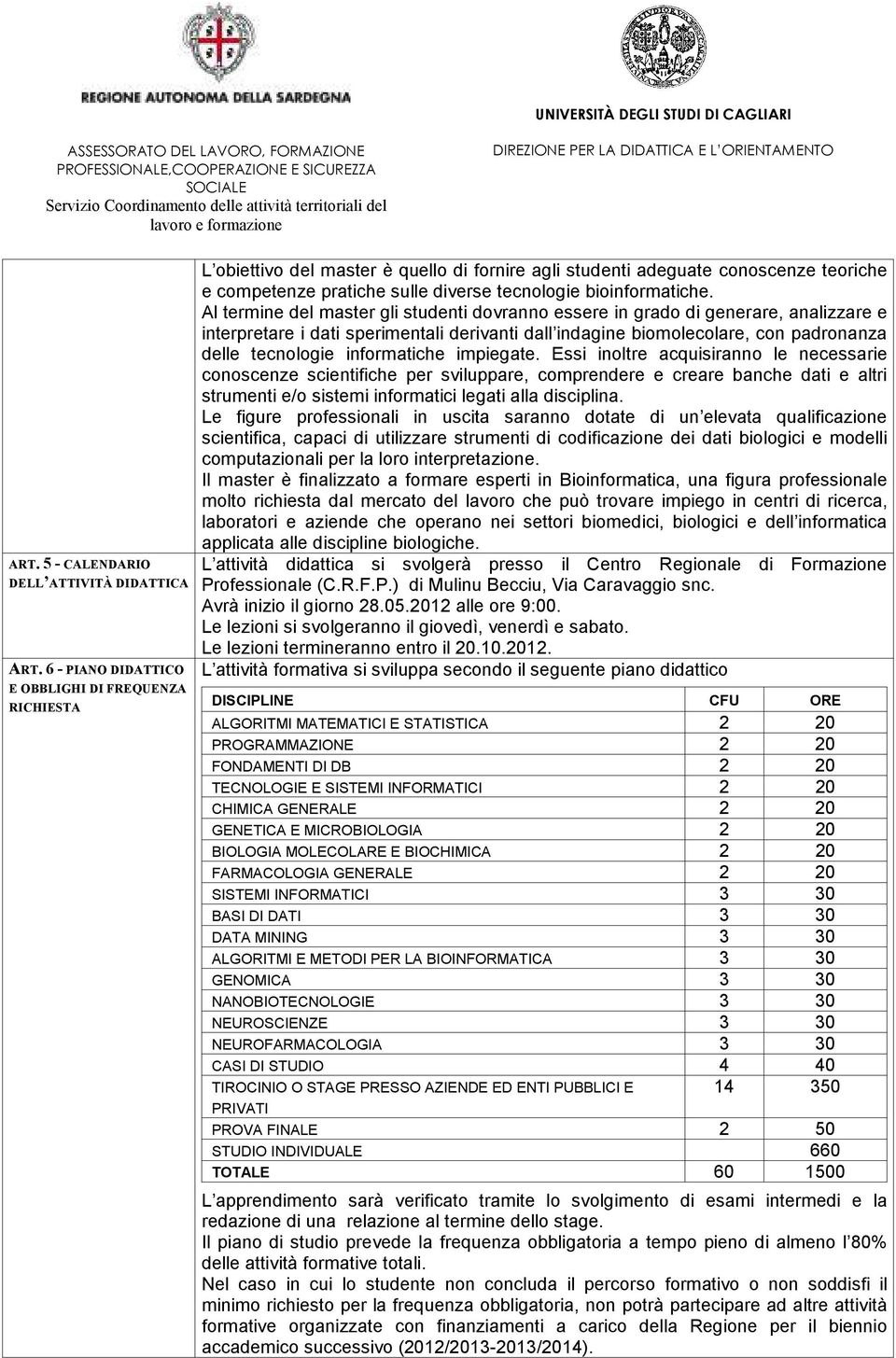 bioinformatiche.