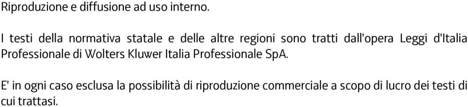 dall'opera Leggi d'italia Professionale di Wolters Kluwer Italia