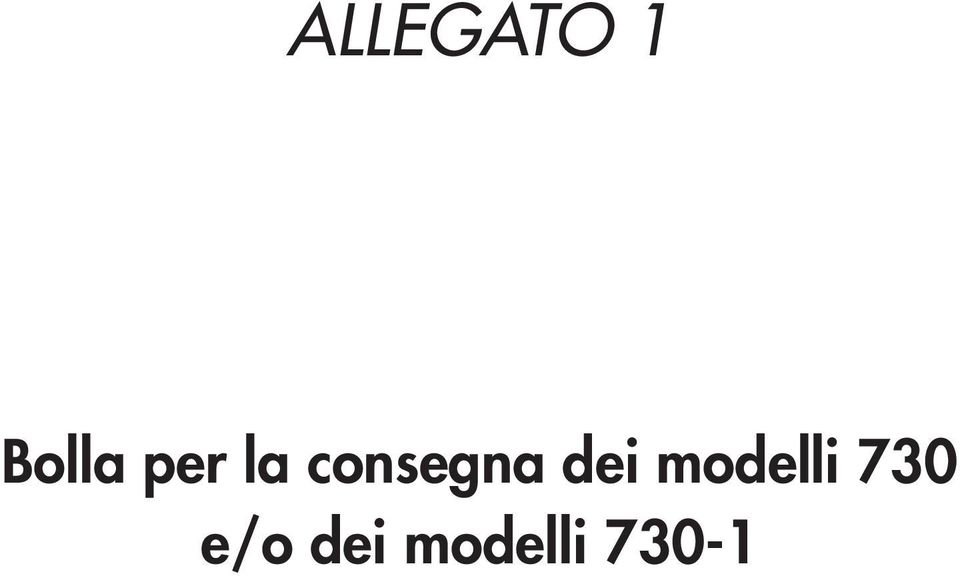 dei modelli 730