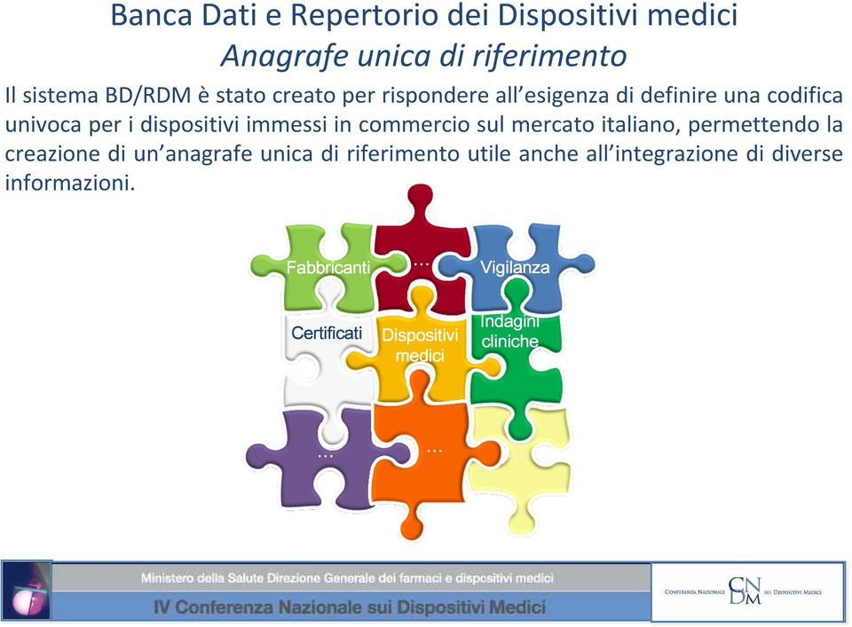 commercio sul mercato italiano, permettendo la creazione di un anagrafe unica di riferimento utile