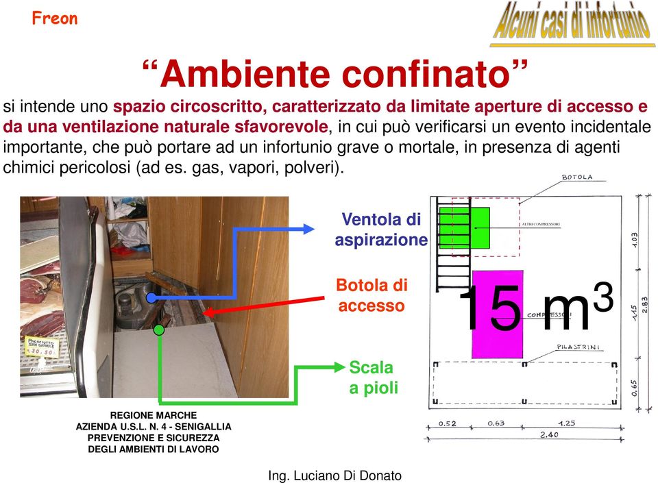 grave o mortale, in presenza di agenti chimici pericolosi (ad es. gas, vapori, polveri).