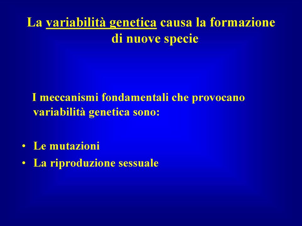 fondamentali che provocano variabilità