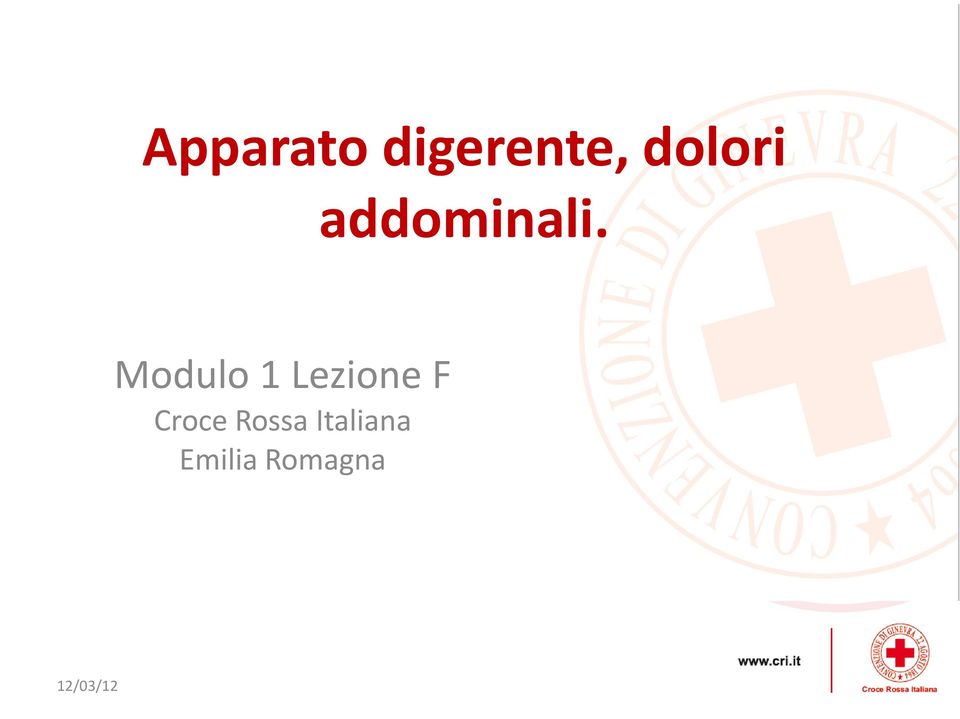 Modulo 1 Lezione F