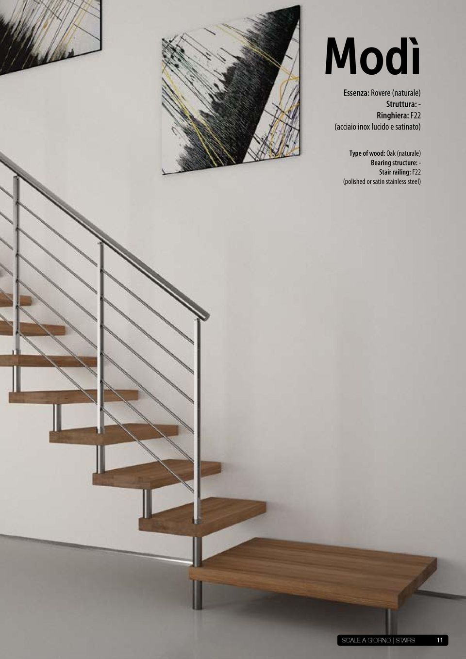 (naturale) Bearing structure: - Stair railing: F22