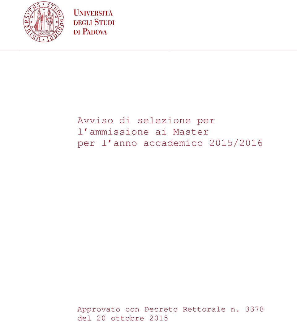 accademico 2015/2016 Approvato con