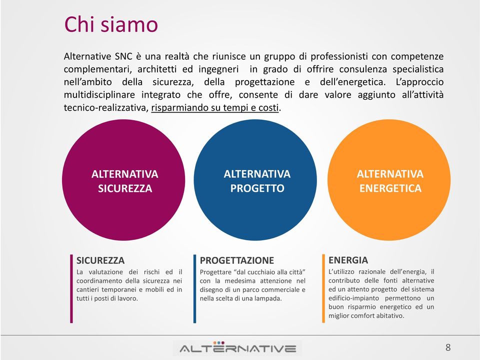 SICUREZZA PROGETTO ENERGETICA SICUREZZA La valutazione dei rischi ed il coordinamento della sicurezza nei cantieri temporanei e mobili ed in tuttiipostidilavoro.