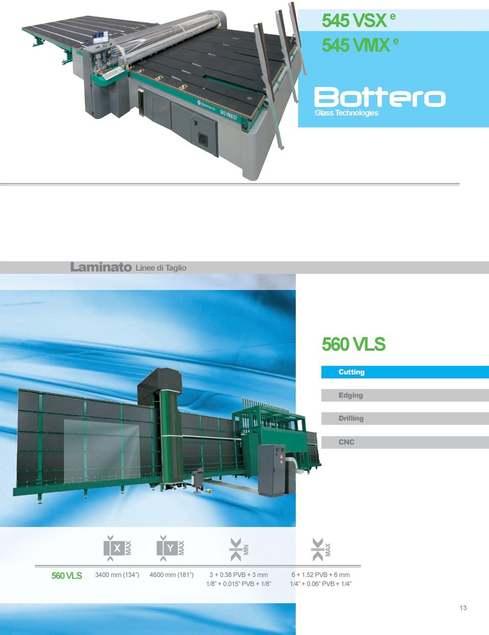 3400 mm (134 ) 4600 mm (181 ) 3 + 0.