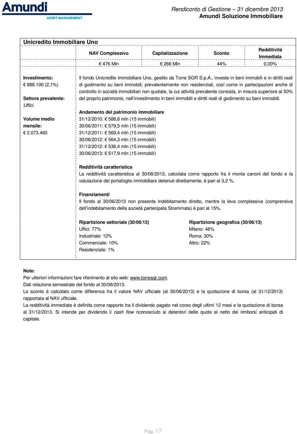 , investe in beni immobili e in diritti reali di godimento su beni immobili, prevalentemente non residenziali, così come in partecipazioni anche di controllo in società immobiliari non quotate, la