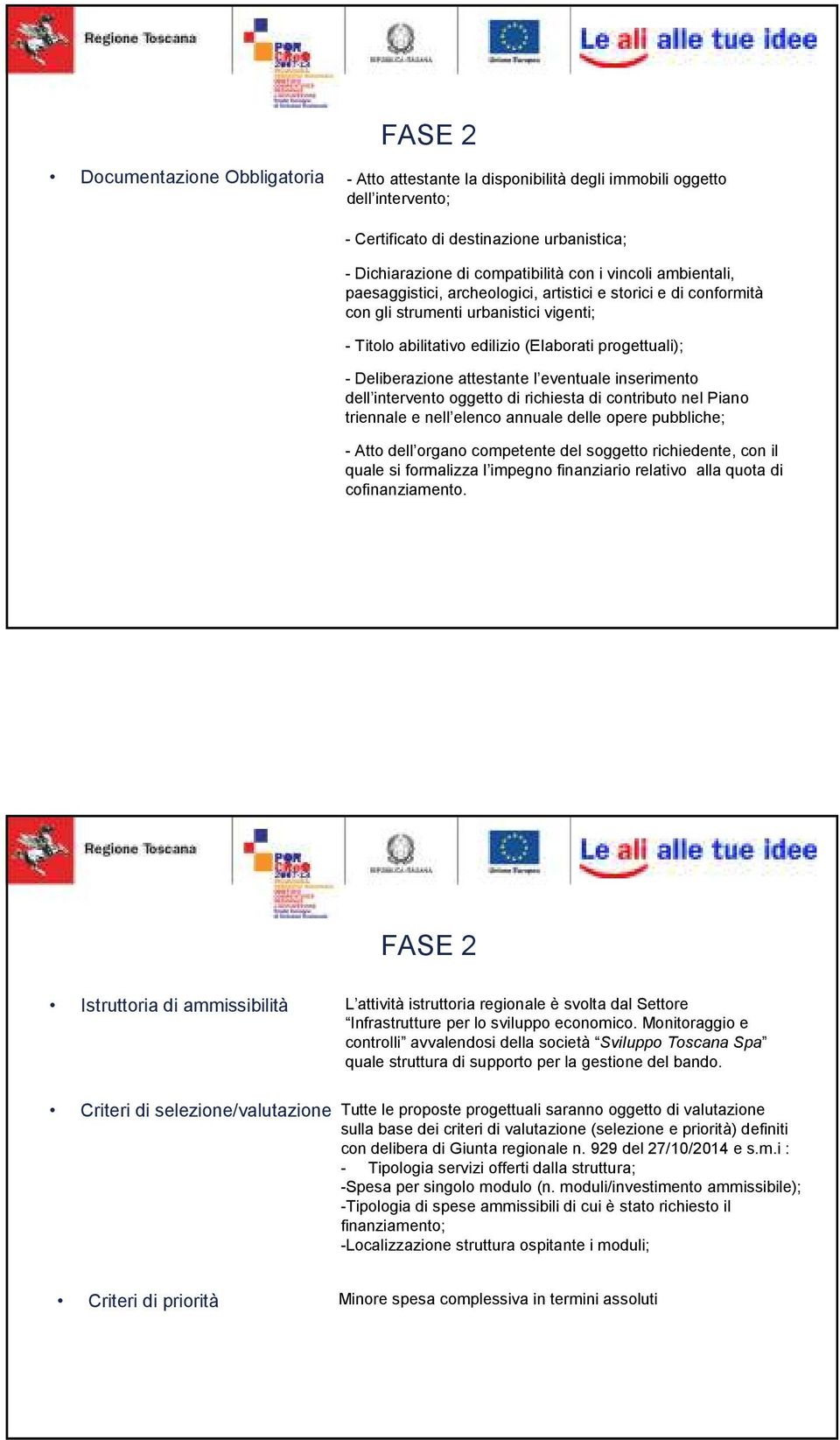 eventuale inserimento dell intervento oggetto di richiesta di contributo nel Piano triennale e nell elenco annuale delle opere pubbliche; - Atto dell organo competente del soggetto richiedente, con