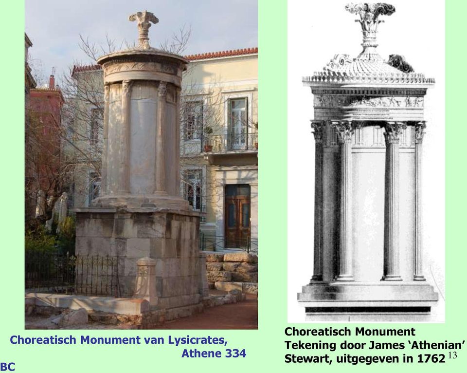 Choreatisch Monument Tekening